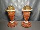Pair Of Art Deco Marble And Bronze Floral Sculpture Cassolettes By Sue & Mare