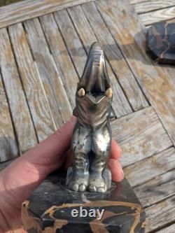 Pair of elephant bookends Art Deco 1930 Moreau bronze régule