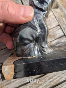 Pair of elephant bookends Art Deco 1930 Moreau bronze régule