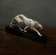 Panther By Maurice Prost In Silvered Bronze Susse Frères Art Deco M3179