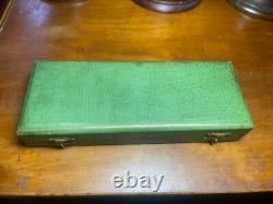 Paper Knife Set + Solid Bronze Seal, Silver-Plated, Signed M. BERTIN, Art Deco