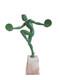 Patinated Bronze Art Deco Sculpture By S. Melani, Young Woman, Max Le Verrier Era
