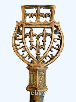 Patinated bronze keychain with 4 hooks Max LE VERRIER (1891-1973) - Louis XII