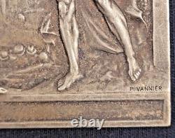 Paul Vannier (1880-1940) Olympic Games Silver Bronze Art Deco 1906