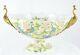 Peacock Bird Centerpiece Bowl Art Deco Art Nouveau Style Porcelain