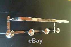 Peg Coat Rack Brass / Bronze Chrome Modernist Art Deco Period 1930-1940