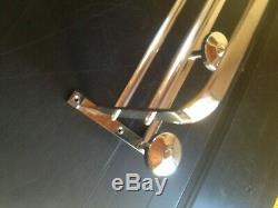 Peg Coat Rack Brass / Bronze Chrome Modernist Art Deco Period 1930-1940