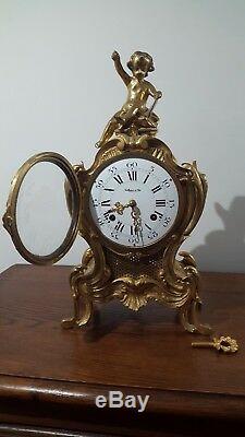 Pendulum Bronze Cartel Clock Art Collection