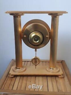 Pendulum Clock Columns Bronze Golden Hour Lavigne Paris 4kg Works