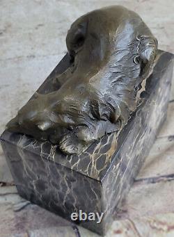 Polar Bear Bronze Sculpture Art Deco Statue Figure Lostwax Art