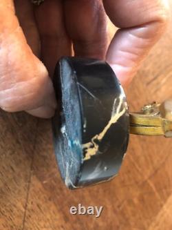 Pretty little bronze, marble base, stylized bird signed Bizette, Art Deco