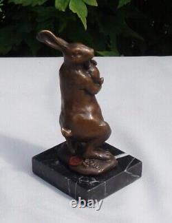 Rabbit Hare Animalier Style Art Deco Style Art Nouveau Bronze Statue Sculpture