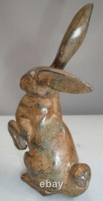 Rabbit Statue Sculpture, Animalier Hunting Style, Art Deco Style, Art Nouveau Style