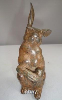Rabbit Statue Sculpture, Animalier Hunting Style, Art Deco Style, Art Nouveau Style