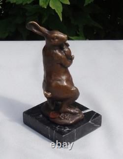 Rabbit Statue Sculpture, Animalier Style, Art Deco Style, Art Nouveau Bronze