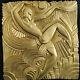 Rare Art Deco Bas Relief Folies Bergère Look Gilded Bronze 1920-1925 Maurice Pico