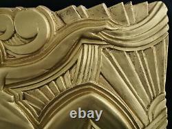 Rare Art Deco Bas Relief Folies Bergère Look Gilded Bronze 1920-1925 Maurice Pico