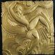 Rare Art Deco Bas Relief Of The Folies Bergère In Gilded Bronze, 1920-1925 By Maurice Pico