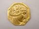 Rare Art Deco Medal In Gilt Bronze By P. Turin, 1932. Young Woman In Profile