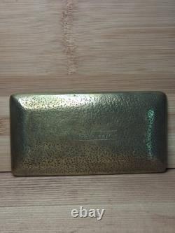 Rare Art Deco vide-poche Max Le Verrier bronze lion hunting scene signed