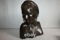 Rare Bronze Art Deco Tonkinoise Emile Boudon Workshop Hoang Xuan Lan 1930