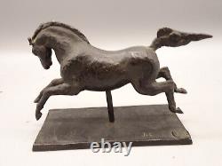 Rare Bronze by JEAN CLERC. 1908-1933. Pastori Foundry. Lost wax. Art Deco. Horse
