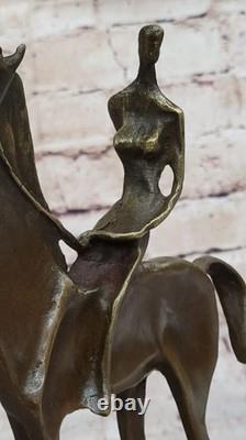 Rare Dali Horse 100% Genuine Bronze Sculpture Figurine Statue Art Deco Decor