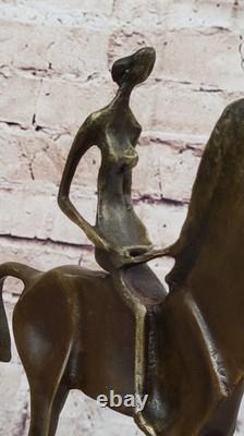 Rare Dali Horse 100% Genuine Bronze Sculpture Figurine Statue Art Deco Decor