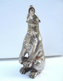 Rare Silver Bronze Art Deco Polar Bear