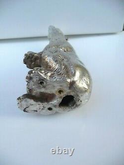 Rare Silver Bronze Art Deco Polar Bear