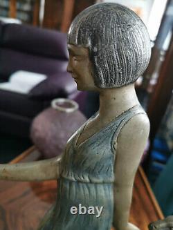 Rare bronze signed JANLE LE JAN art deco 1920 1930 max le verrier