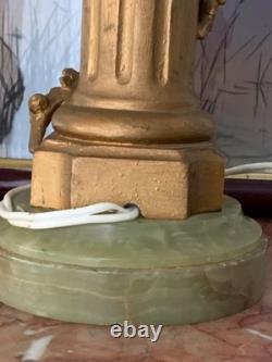 Rare bronze table clock, circa 1900, Art Deco style