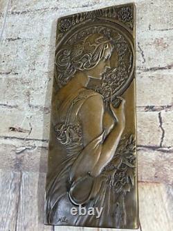 Real Bronze Collection Trophy 100% Art Deco New Bas Relief Decor