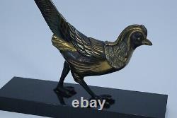 Regulated Animal Bronze Patina Making Style Art Deco Pheasant Bird Peeler