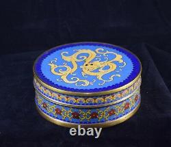 Round Box In Emaux Cloisonnes, China