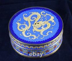 Round Box In Emaux Cloisonnes, China