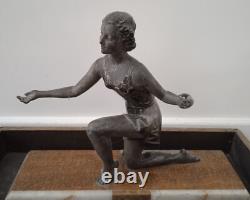 SCULPTURE Anonymous Female Dancer Art Deco Style Circa 1920
