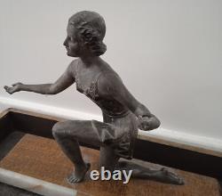 SCULPTURE Anonymous Female Dancer Art Deco Style Circa 1920