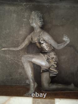 SCULPTURE Anonymous Female Dancer Art Deco Style Circa 1920