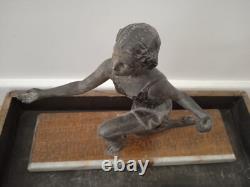 SCULPTURE Anonymous Female Dancer Art Deco Style Circa 1920