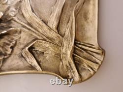 School of Nancy / Art Nouveau Fromont Bowl in Bronze with Columbines 1900 School of Nancy / Art Nouveau Fromont Bowl in Bronze with Columbines 1900