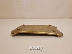 School of Nancy / Art Nouveau Fromont Bowl in Bronze with Columbines 1900