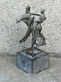 Sculpture Bronze Dancer Tango Style Lucio Fontana Dancer Art Deco Figure