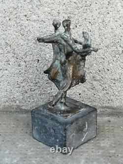 Sculpture Bronze Dancer Tango Style Lucio Fontana Dancer Art Deco Figure