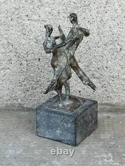 Sculpture Bronze Dancer Tango Style Lucio Fontana Dancer Art Deco Figure