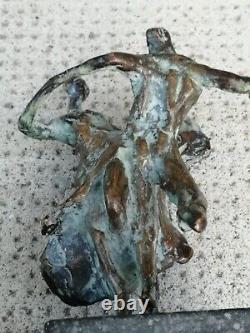 Sculpture Bronze Dancer Tango Style Lucio Fontana Dancer Art Deco Figure