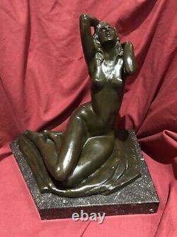 Sculpture Bronze Serge Zelikson Nu Feminin Art Deco