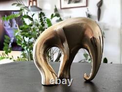 Sculpture Elephant Bronze Art Deco