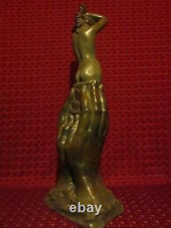 Sculpture Nu Art Nouveau Deco Jugendstil Venus Bronze Bouraine Offer 1910