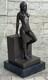 Sculpture Nude Woman Statue Sexy Bronze Art Deco Erotic
